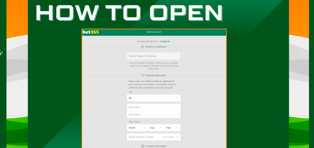 Bet365 account open